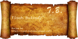 Tisch Bulcsú névjegykártya
